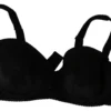 Dolce & Gabbana Women's Elegant Black Lace Silk Bra