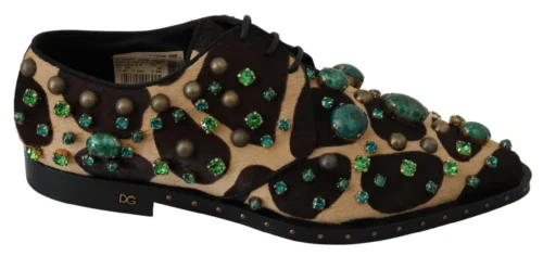 Dolce & Gabbana Women's Elegant Giraffe Pattern Dress Shoes