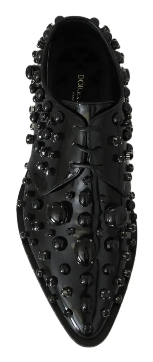 Dolce & Gabbana Women's Elegant Black Dress Shoes with Crystals