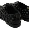 Dolce & Gabbana Women's Elegant Black Dress Shoes with Crystals