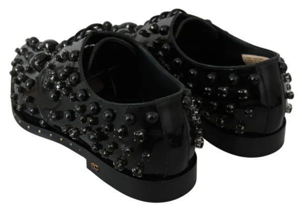 Dolce & Gabbana Women's Elegant Black Dress Shoes with Crystals