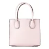 Michael Kors Women's Mercer Medium Leather Messenger Crossbody Handbag (Powder Blush Solid)