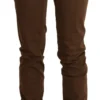 Ermanno Scervino Women's Chic High Waist Skinny Cotton Trousers