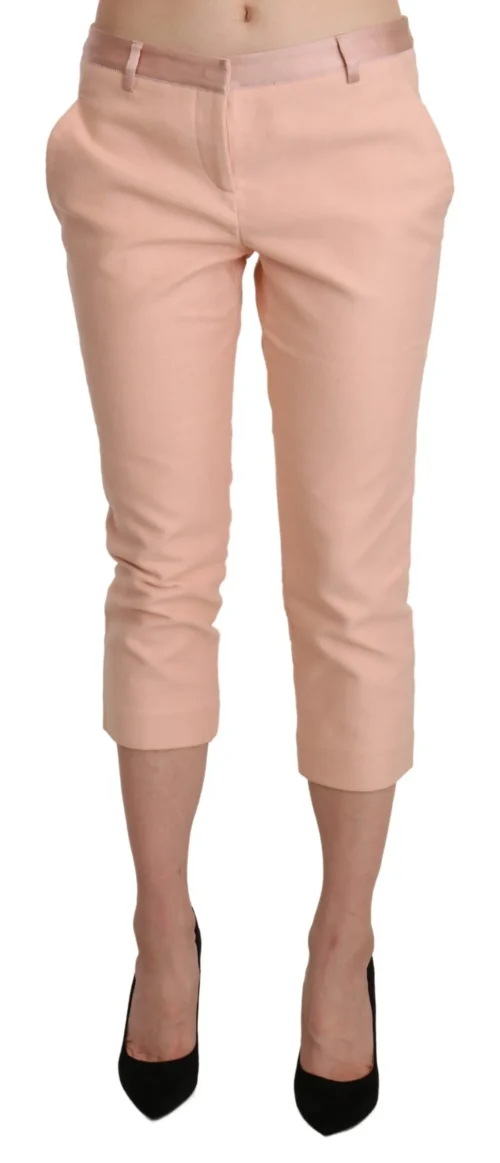 Ermanno Scervino Women's Chic Pink Skinny Capri Pants