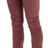 Ermanno Scervino Women's Chic Red Mid Waist Skinny Trousers