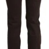 Ermanno Scervino Women's Chic Brown Mid Waist Skinny Trousers