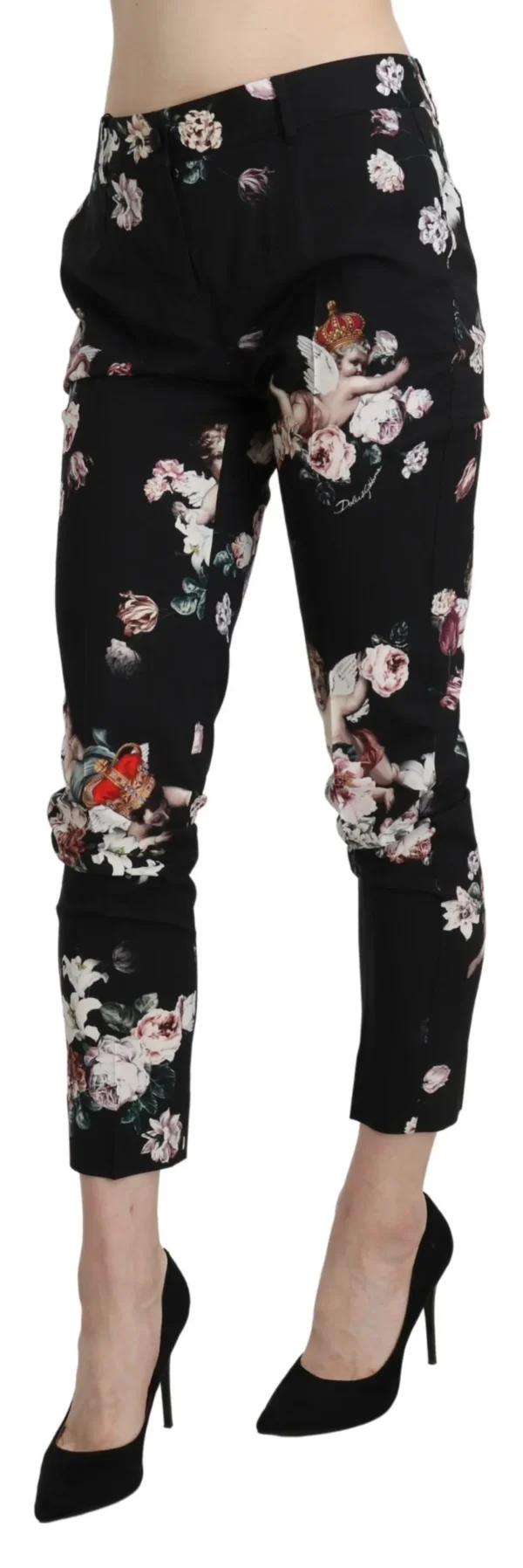 Dolce & Gabbana Women's Elegant High Waist Cropped Trousers