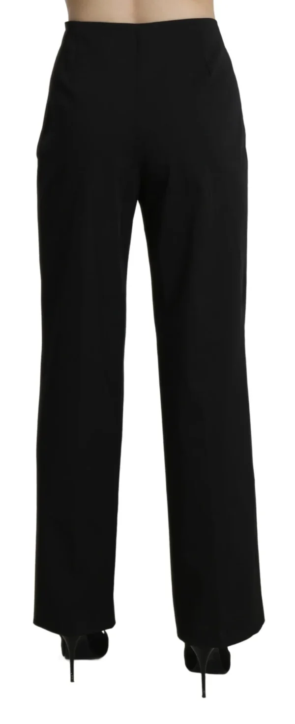 BENCIVENGA Women's Elegant High Waist Straight Black Pants