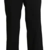 BENCIVENGA Women's Elegant High Waist Straight Black Pants