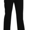 BENCIVENGA Women's Elegant Black High Waist Straight Pants