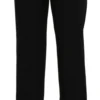 BENCIVENGA Women's Elegant Black High Waist Straight Pants