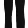 BENCIVENGA Women's Elegant Black High Waist Straight Pants