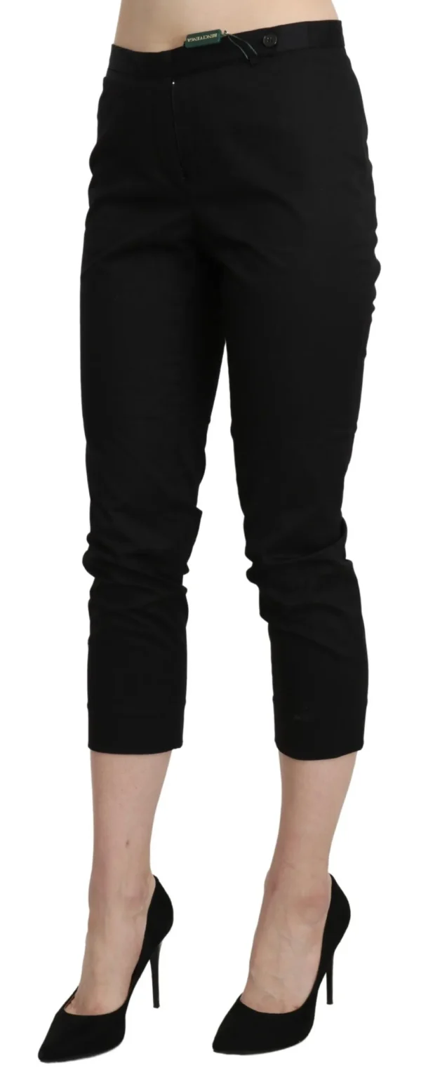 BENCIVENGA Women's Elegant High Waist Skinny Cropped Pants
