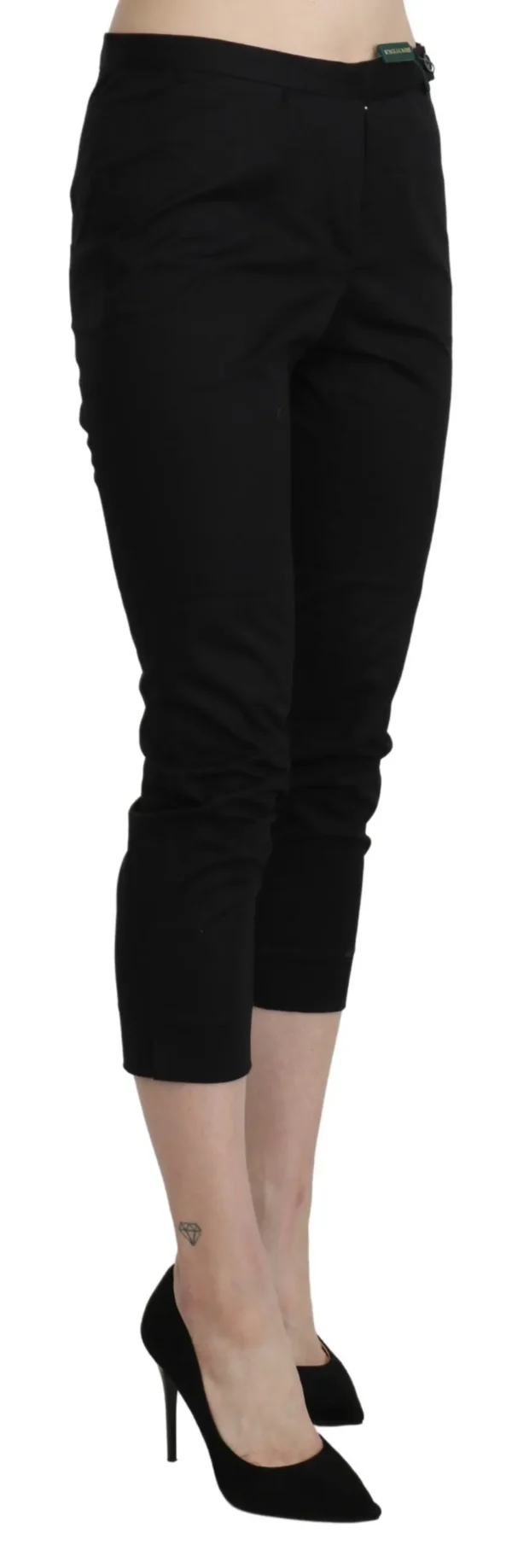 BENCIVENGA Women's Elegant High Waist Skinny Cropped Pants