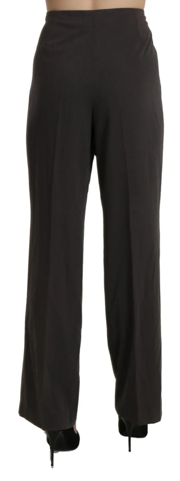 BENCIVENGA Women's Elevated Gray High-Waist Straight Pants