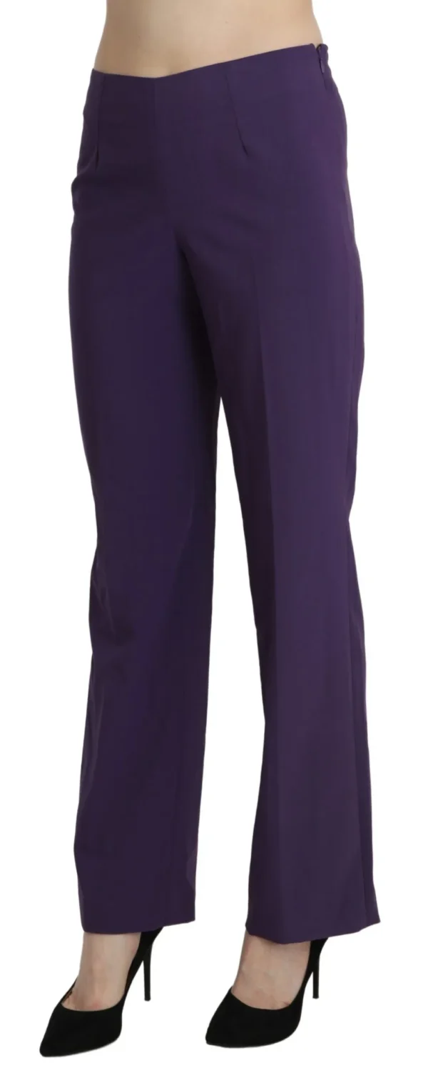 BENCIVENGA Women's Elegant High Waist Violet Straight Pants