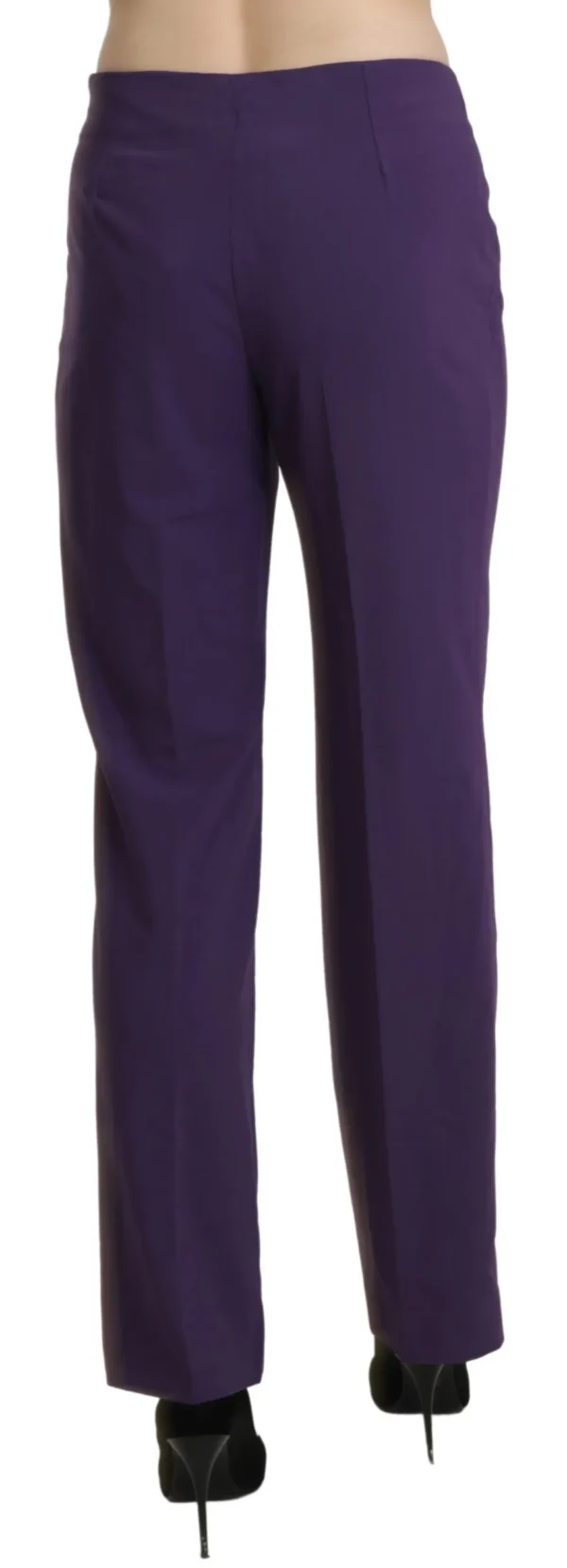 BENCIVENGA Women's Elegant High Waist Violet Straight Pants