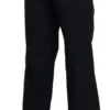 BENCIVENGA Women's Navy Blue High Waist Straight Cotton Pants