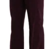 BENCIVENGA Women's Elegant High Waist Straight Purple Pants