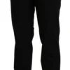BENCIVENGA Women's Elegant High Waist Straight Black Trousers