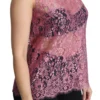 Dolce & Gabbana Women's Elegant Pink Taormina Lace Sleeveless Top