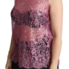 Dolce & Gabbana Women's Elegant Pink Taormina Lace Sleeveless Top