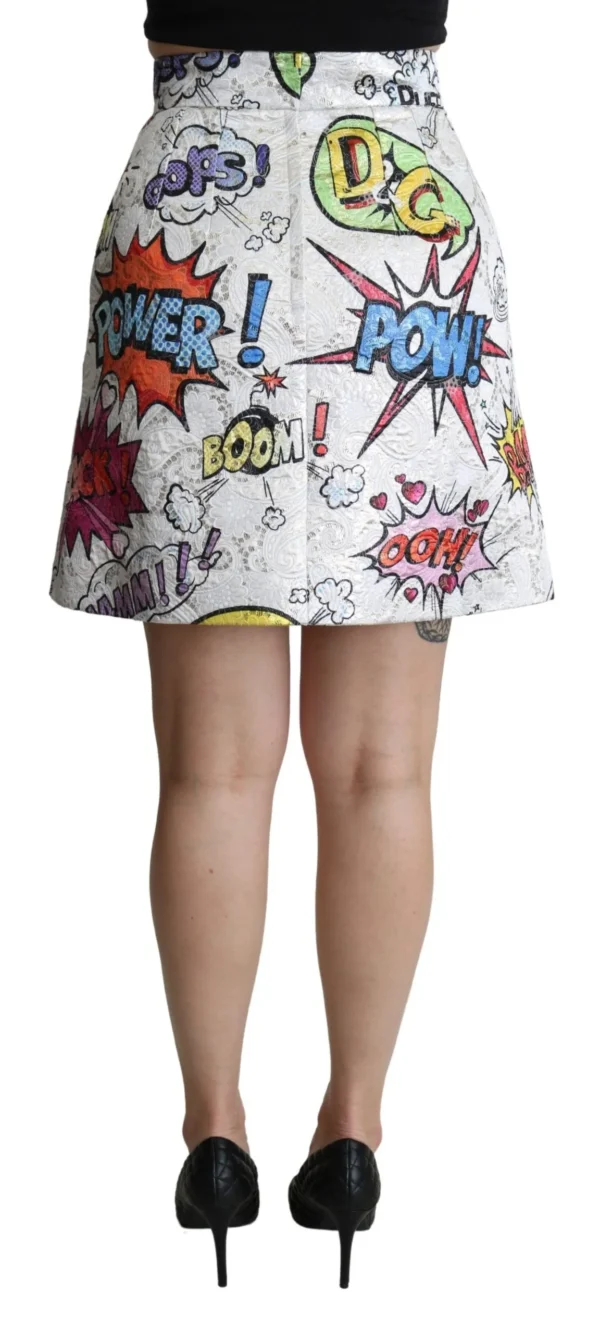 Dolce & Gabbana Women's Chic Cartoon Brocade Mini Skirt