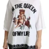 Dolce & Gabbana Women's Elegant White Cotton Blend T-Shirt