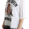 Dolce & Gabbana Women's Elegant White Cotton Blend T-Shirt