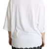 Dolce & Gabbana Women's Elegant White Cotton Blend T-Shirt