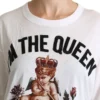 Dolce & Gabbana Women's Elegant White Cotton Blend T-Shirt