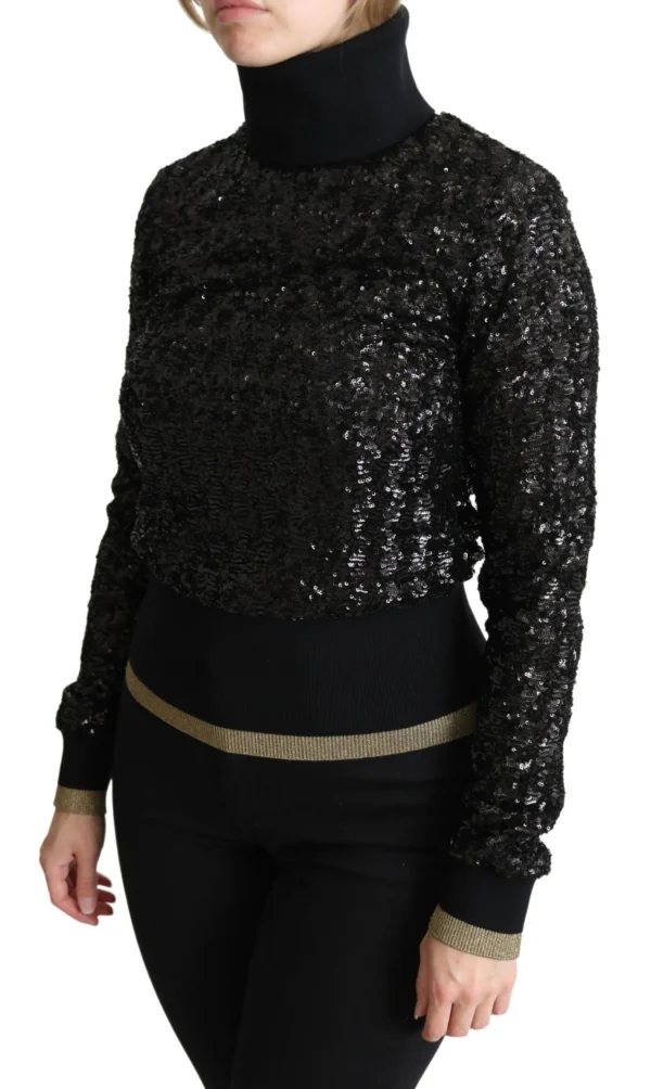 Dolce & Gabbana Women's Elegant Sequined Turtleneck Sweater