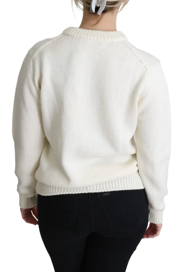 Dolce & Gabbana Women's Elegant Knitted Sunflower Sweater