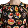 Dolce & Gabbana Women's Chic Multicolor Maxi Desserts Print Dress