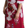 Dolce & Gabbana Women's Floral Embroidered Sheath Midi Dress