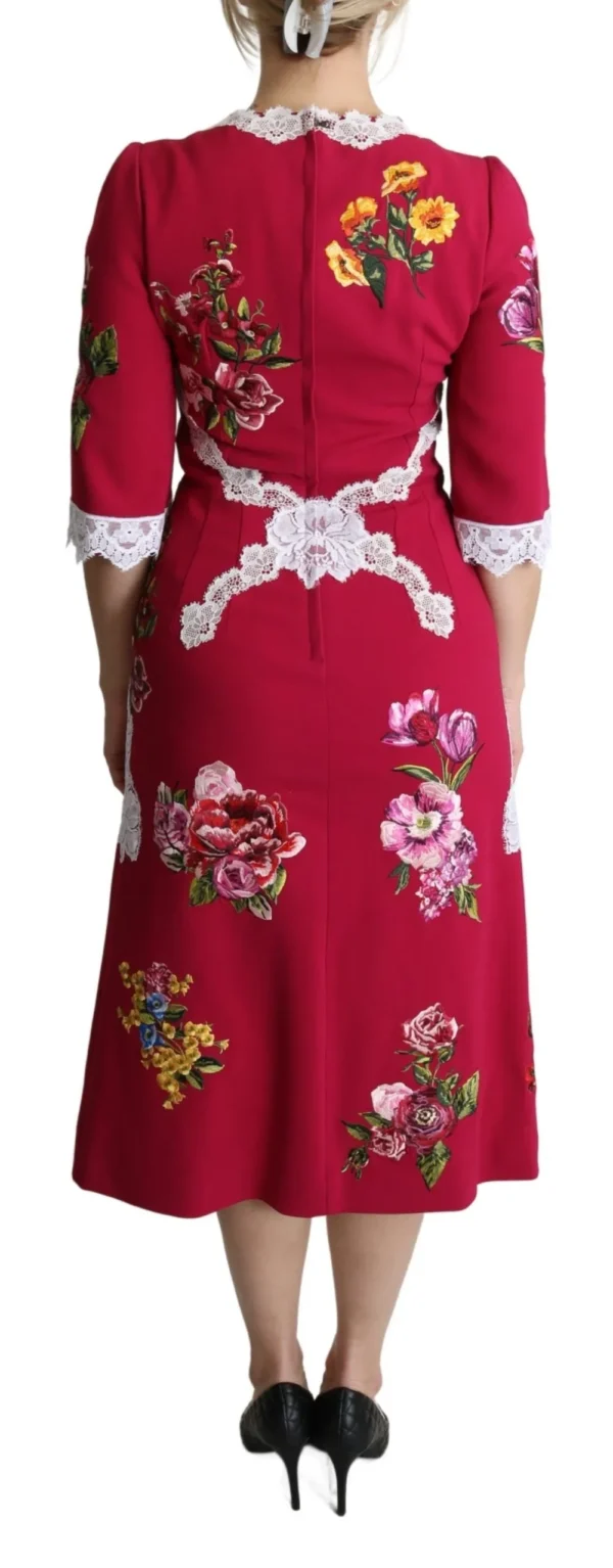 Dolce & Gabbana Women's Floral Embroidered Sheath Midi Dress