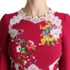 Dolce & Gabbana Women's Floral Embroidered Sheath Midi Dress