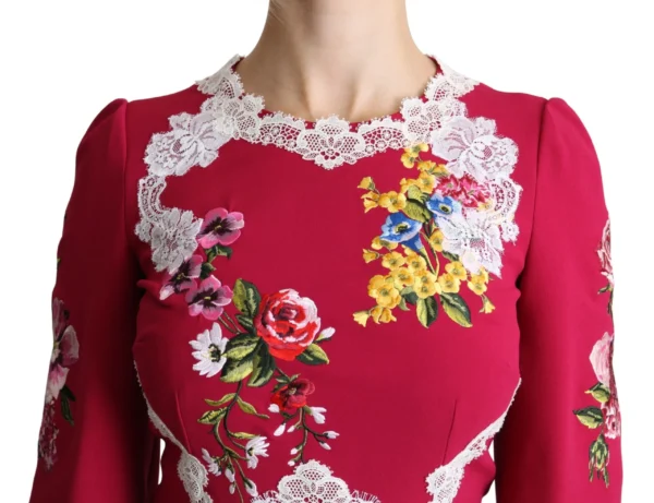 Dolce & Gabbana Women's Floral Embroidered Sheath Midi Dress