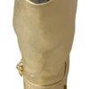Dolce & Gabbana Women's Elegant Gold Ankle Boots Socks with Rhinestones