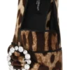 Dolce & Gabbana Women's Leopard Print Crystal Embellished Loafers
