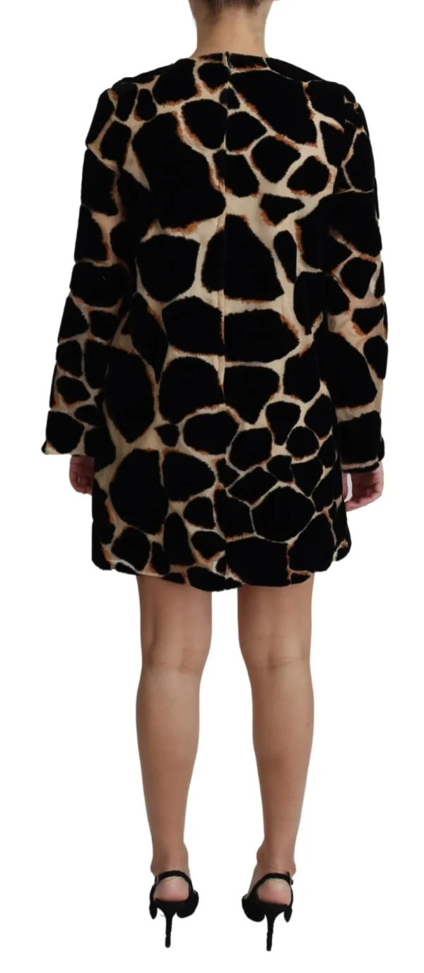 Dolce & Gabbana Women's Chic Giraffe Print Shift Mini Dress