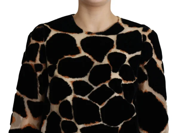 Dolce & Gabbana Women's Chic Giraffe Print Shift Mini Dress