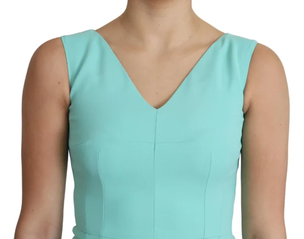 Dolce & Gabbana Women's Elegant Light Blue Sleeveless Midi Dress
