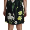 Dolce & Gabbana Women's Elegant Black Floral Shift Mini Dress