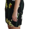 Dolce & Gabbana Women's Elegant Black Floral Shift Mini Dress