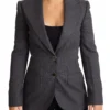 Dolce & Gabbana Women's Elegant Gray Stretch Wool Blazer