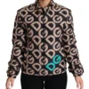 Dolce & Gabbana Women's Chic Quilted Puffer Jacket in Black Beige