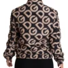 Dolce & Gabbana Women's Chic Quilted Puffer Jacket in Black Beige