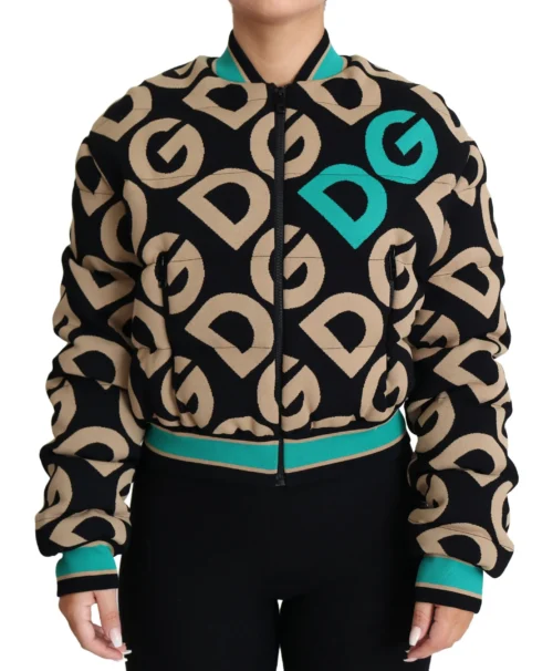 Dolce & Gabbana Women's Chic Multicolor Quilted Bomber Jacket