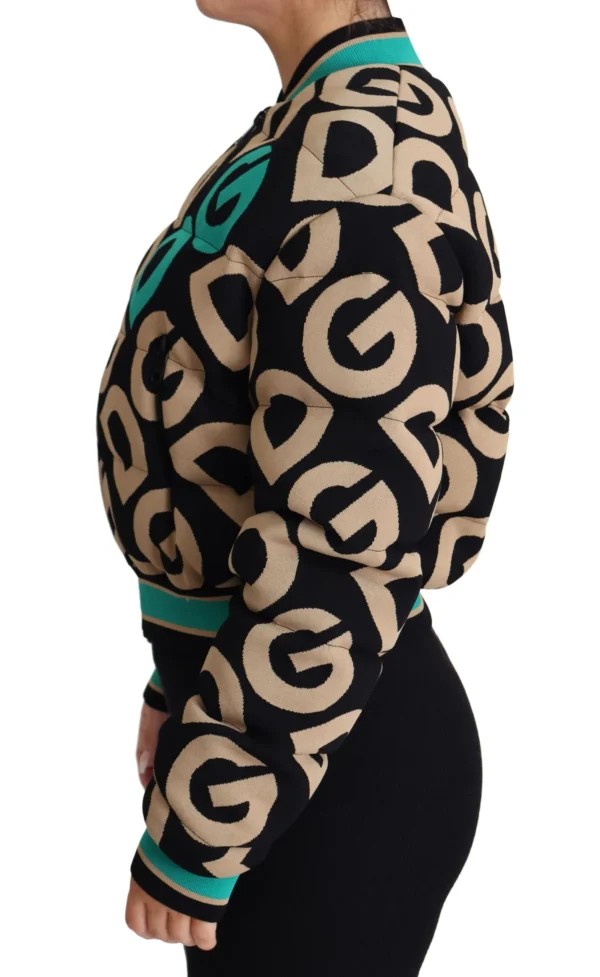 Dolce & Gabbana Women's Chic Multicolor Quilted Bomber Jacket
